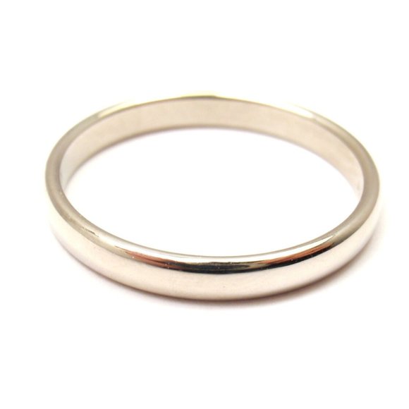 Tiffany & Co. Platinum 3mm Mens Wedding Band Ring, Size 11.25